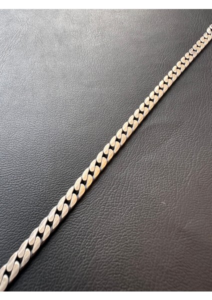 4 mm 20 cm Oksitli Mat Gurmet Erkek Gümüş Bileklik fiyatları