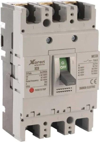 XCB3FF50-0160-0100A ,3-FAZ/100A/50KA Ayarsız Kompakt Şalter