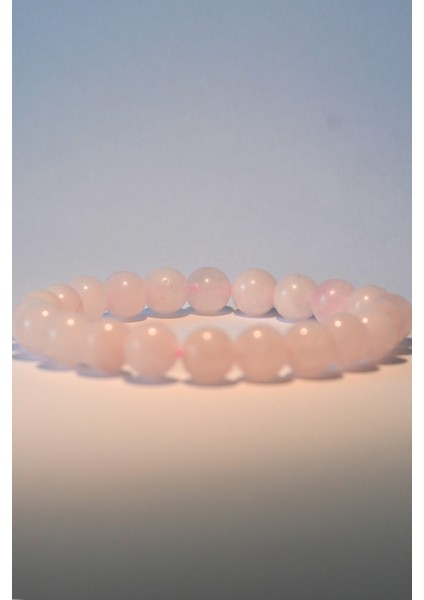 Pembe Kuvars Bileklik Doğaltaş 8mm %100 fırsatları