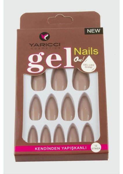 Sepetim Orange Takma Tırnak-Açık Kahverengi