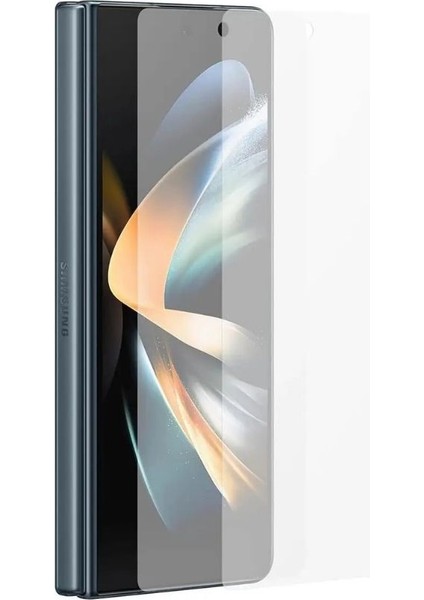 Samsung Galaxy Z Fold 7 Darbe Emici Premium Şeffaf Nano Ön Ekran Koruyucu Poliüretan Film
