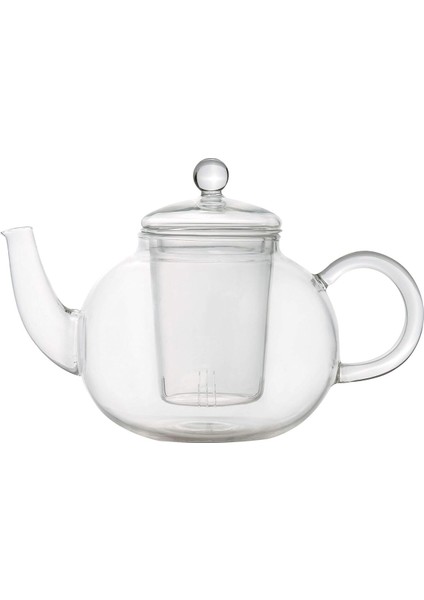 Şeffaf Isıya Dayanıklı Cam Çaydanlık, 13X17X15 Cm, Renkli Seçeneklerle