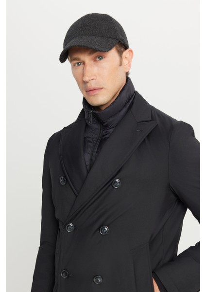 Standart Fit Normal Kesim Geniş Kırlangıç Yaka Yan Cepli Kaban fırsatları