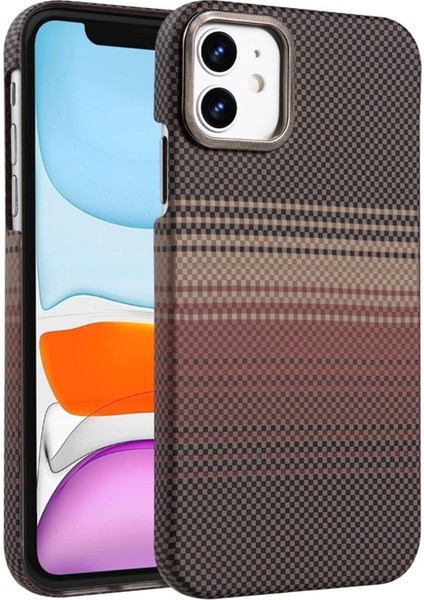 Iphone 11 Kılıf Karbon Dizayn Magsafe Kablosuz Şarj Özellikli + Ekran Koruyucu