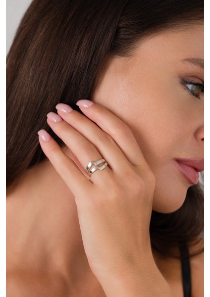 925 Ayar Gümüş El Yapımı Kemik Yüzük