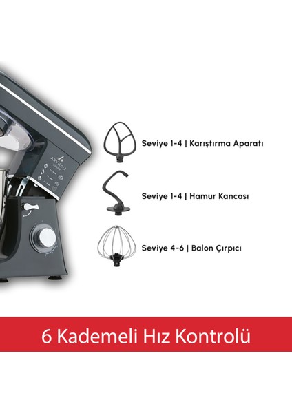 Güçlü ve Geniş Kapasiteye Sahip 10 Litre Stand Mikser, Dayanıklı ve Kullanışlı Ürün fırsatları
