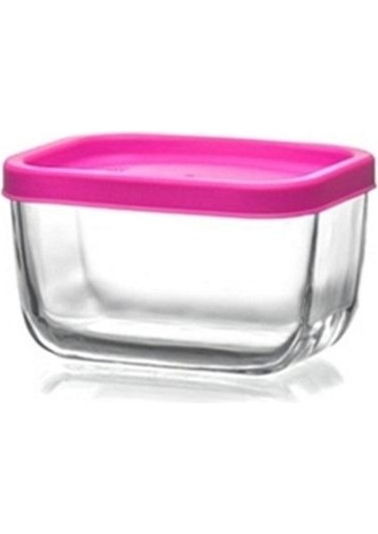 Feyzade Cube Kahvaltılık Saklama Kabı Seti 4 Adet 270CC (CUB-225) Pembe Kapak modelleri
