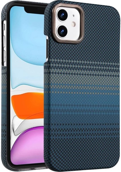 Iphone 16 Kılıf Karbon Dizayn Magsafe Kablosuz Şarj Özellikli + Ekran Koruyucu