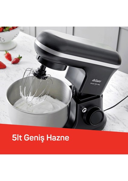 5l Kapasiteli Stand Mikser, 3 Aparat, 1500W, Siyah, Çok Fonksiyonlu modelleri