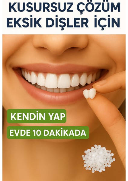 Moldable Vivostar Takma Diş, Protez Diş, Diş Dolgusu, Geçici Diş, Diş Onarımı