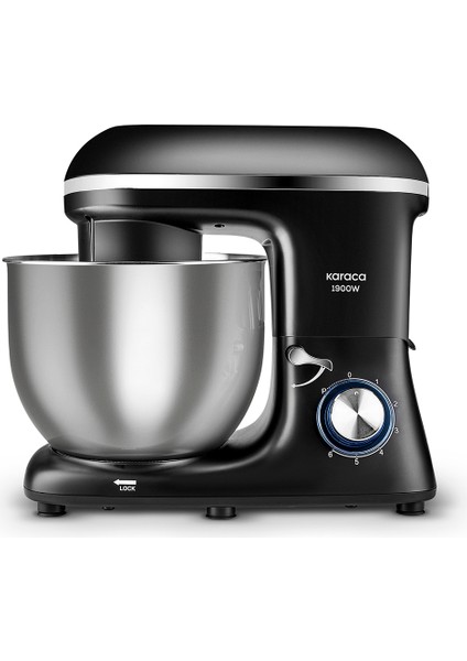 Güçlü 1900W Stand Mikser, Mutfak Şefi, Siyah Renkli Profesyonel Alet fiyatları