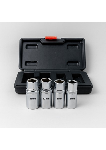 Saplama Sökme Lokma Seti 4 Parça Kırık Vida Civata Çıkarma Takımı Dayanıklı Lokma Anahtar Seti modelleri