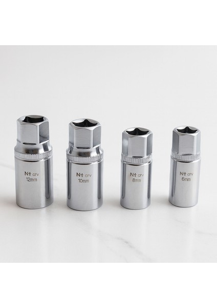 Saplama Sökme Lokma Seti 4 Parça Kırık Vida Civata Çıkarma Takımı Dayanıklı Lokma Anahtar Seti fırsatları