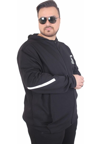 Büyük Beden Double Face Eşofman Takım M.g TK25611 Sıyah fiyatları