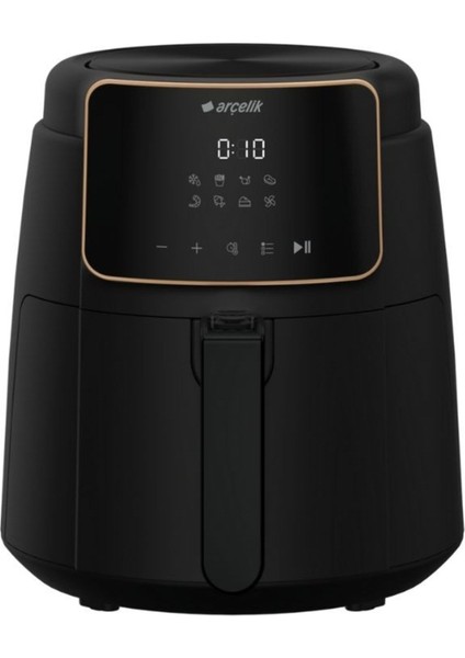 Yağsız Sıcak Hava Fritözü, Dijital, 3,9 L, 1500 W, 8 Program, Siyah