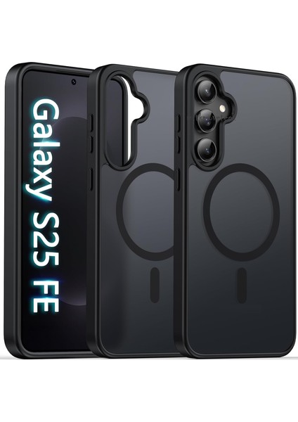 Samsung Galaxy S25 Fe Kılıf Kamera Çıkıntılı Mat Magsafe Wireless Şarj Destekli Renkli Hassas Butonlu Kapak fiyatları