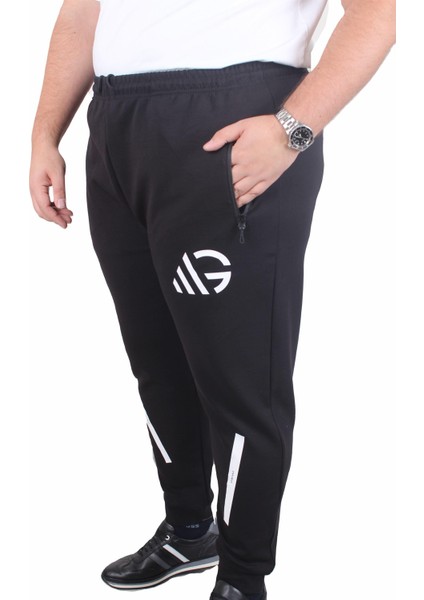 Büyük Beden Double Face Eşofman Takım M.g TK25611 Sıyah fırsatları