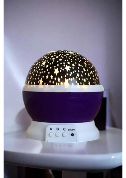 Sepetim Yıldızlı Gökyüzü Projeksiyon Gece Lambası Hareketli Işık Şovu