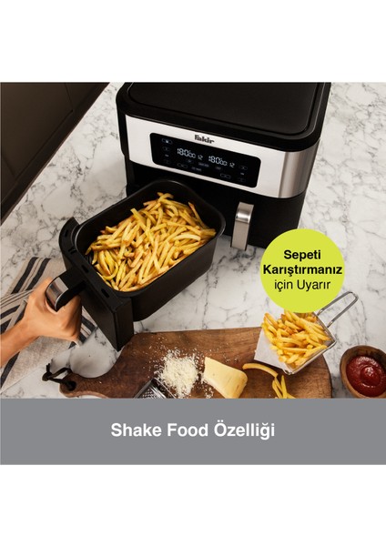 Siyah Sıcak Hava Fritözü, Sağlıklı ve Pratik Yemek Seçeneği