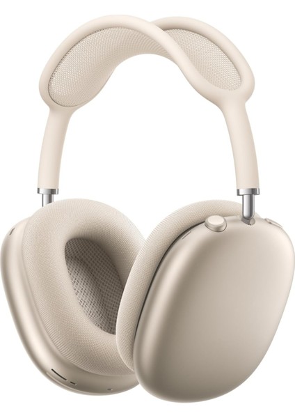 Airpods Max Fileli Kulak Üstü Bluetooth Kulaklık ve Kılıf Pop-Up Aktif Gürültü Engelleme-Şeffaf Modu iPhone Uyumlu (Yıldız Işığı)
