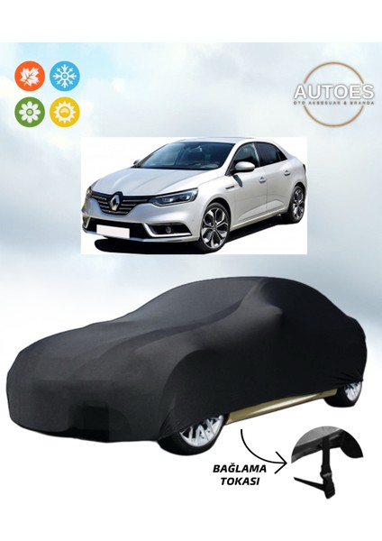 Renault Megane 4 Sedan 2019 Model Araba Brandası,oto Branda Alttan Bağlantı Tokalı Siyah