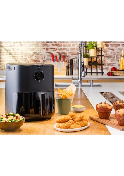 3.5 Lt Havalı Kızartma Makinesi, Sağlıklı ve Pratik Kullanım, Siyah Renk fiyatları