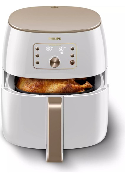 Beyaz Xxl Hızlı ve Pratik Hava Fritözü, Sağlıklı Pişirme Için Mükemmel Seçim