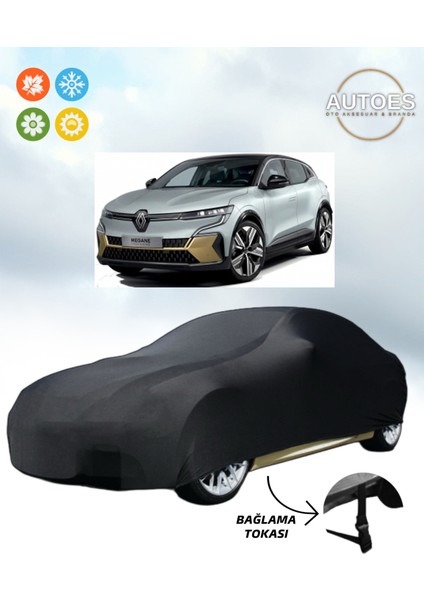 Renault Megane E-Tech 2024 Elektrikli Araba Brandası,araba Çadırı Alttan Bağlantı Tokalı Siyah