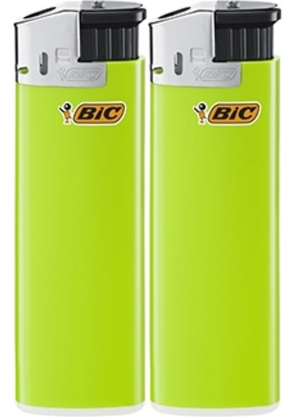 J8 Elektronik Çakmak Yeşil Renk 2 Adet (Ebat:8 Cm)