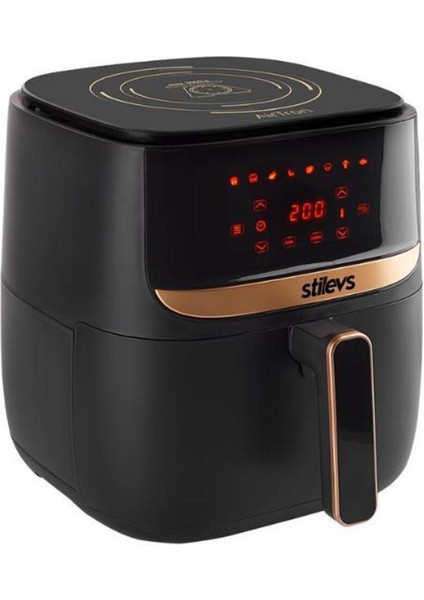 Siyah 600 Watt Sıcak Hava Fritözü, Sağlıklı ve Hızlı Pişirme Için Uygun