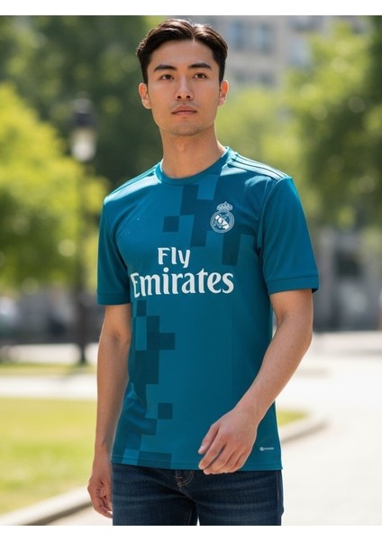 Real Madrid Ronaldo 2018 Deplasman Turkuaz Yetişkin Halı Saha Forması