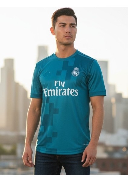 Real Madrid Ronaldo 2018 Deplasman Turkuaz Yetişkin Halı Saha Forması modelleri