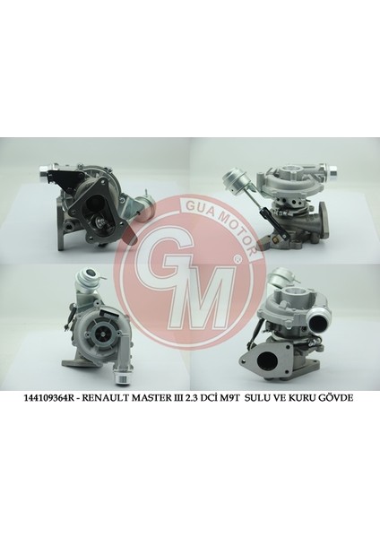 Turbo Komple Renault Master Iıı 10> Trafıc Iı 06> Opel Movano B 10> Vıvaro 06> 2.0dcı M9R 2.3dci M9T