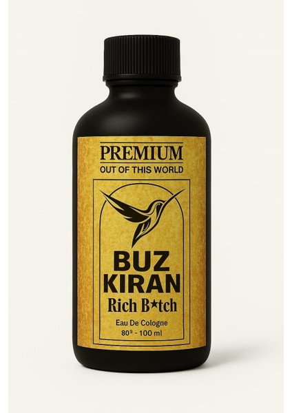Premium Cam Dökme Beyaz Çay , Iğde Çiçeği ve Sandal Ağacı Kolonyası 100 ml - Rich Btch