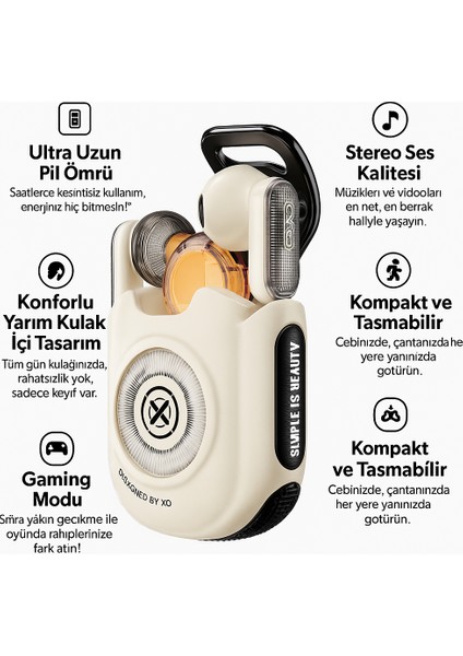 Akıllı Dokunmatik Kontrollü Bluetooth Kulaklık – Uzaktan Video Kaydırma & Fotoğraf Çekme fırsatları