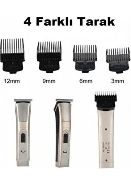Sky Master RD-128 Kablosuz Saç Sakal Traş Makinesi Bronz Renk 60 dk Kullanım Süresi fırsatları