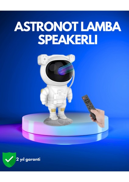 Ayarlanabilir Parlaklık ve Zamanlayıcı Modlu Astronot Lamba