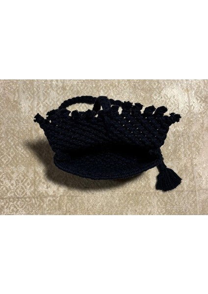 El Emeği Makrome Çanta, Şık ve Hafif, Siyah, Özgün Tasarım modelleri