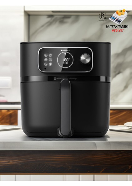 Geniş Hacimli 22'in1 Uzaktan Bağlantılı Premium Hava Fritözü Beyaz