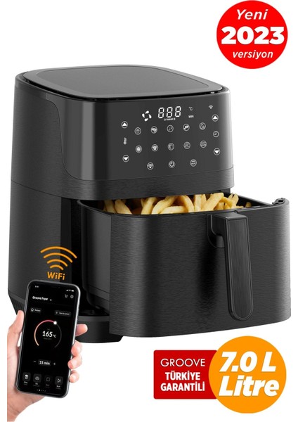 Yüksek Kapasiteli 1800W Akıllı Wifi Airfryer, Yağsız ve Sıcak Hava Teknolojisi