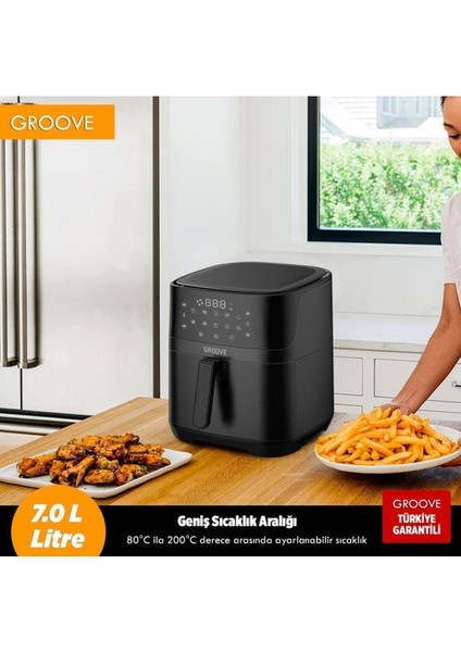 Yüksek Kapasiteli 1800W Akıllı Wifi Airfryer, Yağsız ve Sıcak Hava Teknolojisi