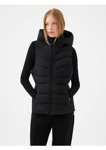 Slim Fit Siyah Kadın Yelek LF2040631