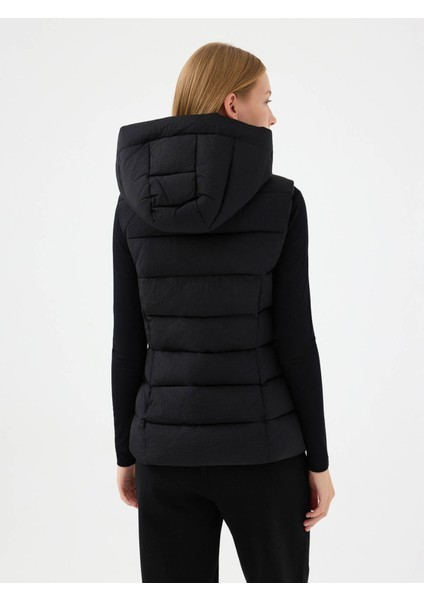 Slim Fit Siyah Kadın Yelek LF2040631 modelleri