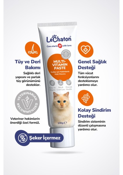 Kedi Multivitamin Malt Macunu - Taurinli Biyotin Kedi Maltı Tüy Yumak Önleyici Anti-Hairball fiyatları