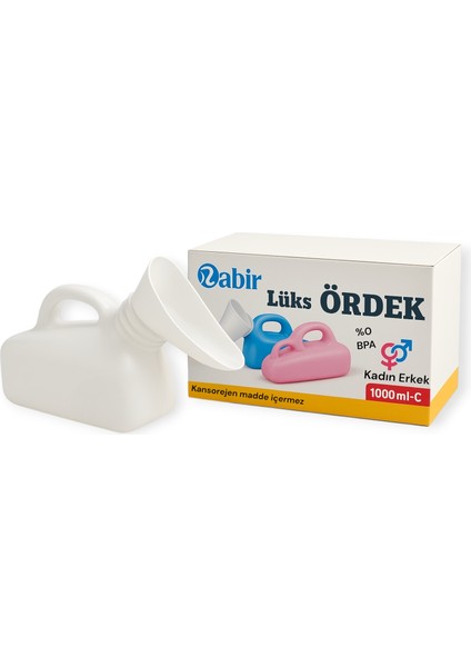 Rabir Lüks Ördek 1000 ml – Unisex Idrar Kabı Bpa’sız Yerli Üretim