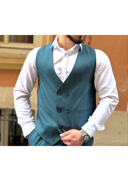 Slim Fit Yelekli Takım Elbise fiyatları