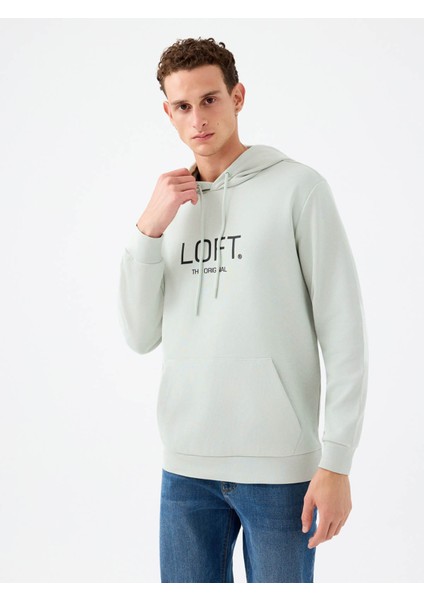 Regular Fit Açık Yeşil Erkek Sweatshirt LF2041153