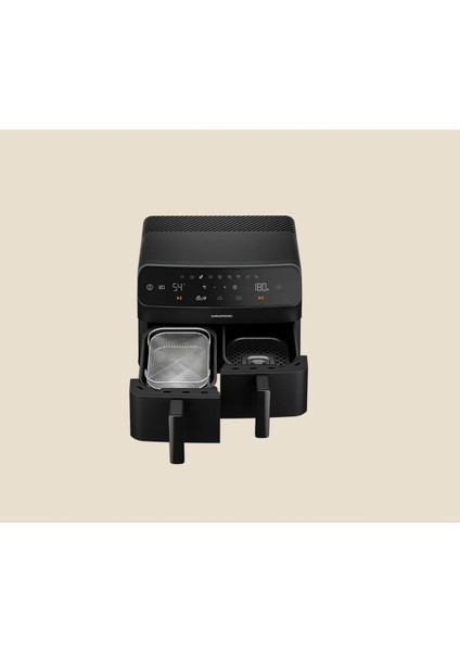 Çift Hazneli Airfryer Siyah 2400W, Sağlıklı ve Pratik Yemek Pişirme Cihazı fiyatları