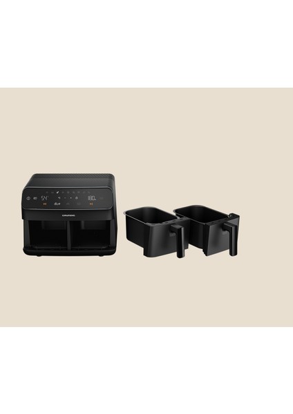 Çift Hazneli Airfryer Siyah 2400W, Sağlıklı ve Pratik Yemek Pişirme Cihazı fırsatları