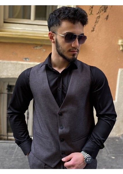 Slim Fit Yelekli Takım Elbise fiyatları